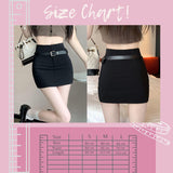 HB5054 Women's black skirt summer outer wear mini skirt pants a-line skirt