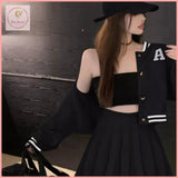 HB5476 Women's street casual suit pleated skirt two-piece suit