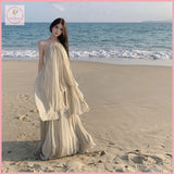 HB5536 Womens coords  sexy fairy suit skirt super fairy seaside holiday skirt Highwaist Set