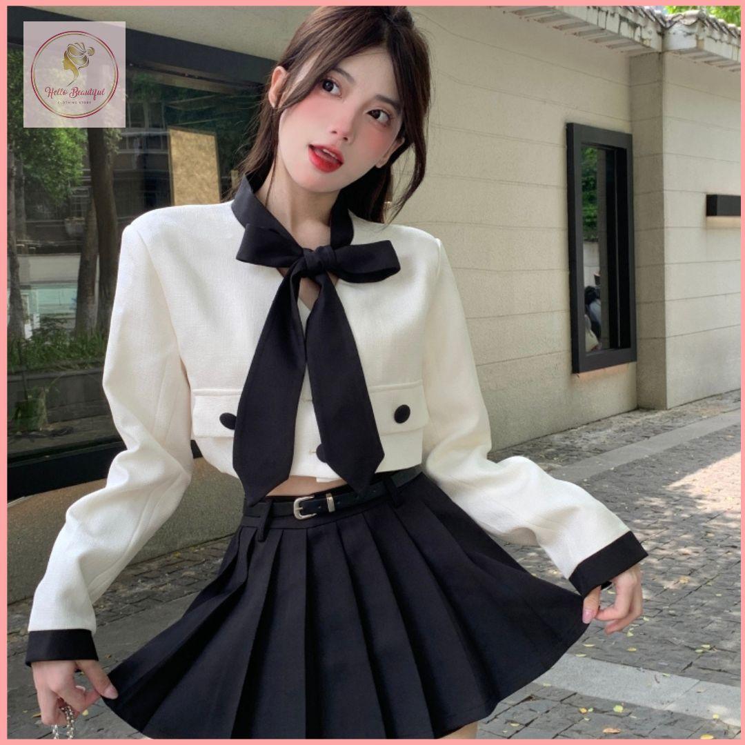 HB5649 Women's suit skirt style jacket women's spring and autumn  outfit a complete set Longsleeve