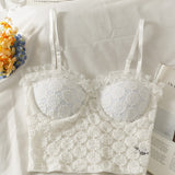 New White Lace Camisole With Chest Pad