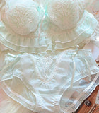 Japanese style Lace Nonwire Underwear set