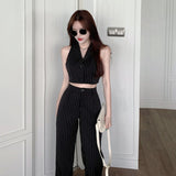 Street Fashion Suit Pants High Waist Wide Leg pants