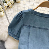 Denim Set - Women Short Cardigan + Dress