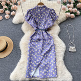 Women's Elegant Retro Chiffon Dress