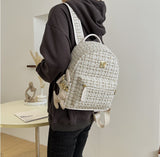 Trendy Women's Woolen Casual Trend Backpack