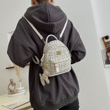 Trendy Women's Woolen Casual Trend Backpack