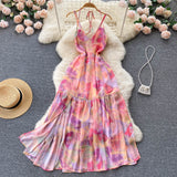 Sweet Fairy Summer Waist Slim Beach Dress