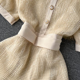 High-end Retro Polo Collar Dress