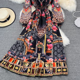 Retro Style Light Long Skirt Dress