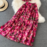 Fashion Suit Women's High Waist Floral Two-piece set