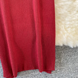 New Long-sleeved V-neck Knitted Dress