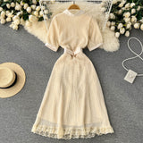 High-end Retro Polo Collar Dress