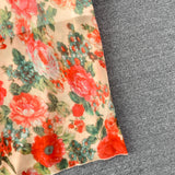 New Sexy Summer Sleeveless Floral  Hip Skirt Dress