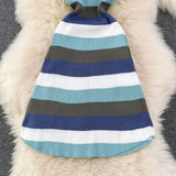 New Polo collar Slim Fit Striped Knitted Dress