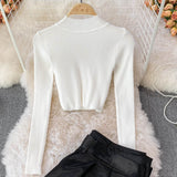 Fashion Casual Suit Women's High Waist Skirt+ Knitted Top