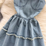 Denim Set - Women Short Cardigan + Dress