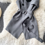 Two-piece Mid-Length Shirt  Women's Polo Dress