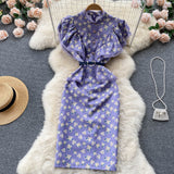 Women's Elegant Retro Chiffon Dress