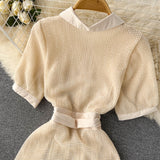 High-end Retro Polo Collar Dress