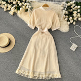 High-end Retro Polo Collar Dress