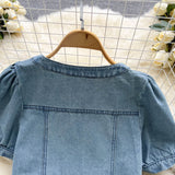 Denim Set - Women Short Cardigan + Dress