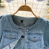 Denim Set - Women Short Cardigan + Dress