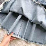 Denim Set - Women Short Cardigan + Dress