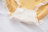 Cotton Fabric Breathable Anti-bacterial Mid Waist Printed Panties